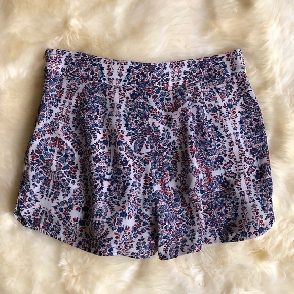 Rebecca Taylor Silk Paisley Printed Shorts 10 - Picture 6 of 6